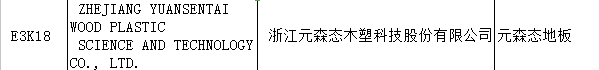 【上海參展商名錄】第十九屆中國國際地板材料及輔裝技術展覽會